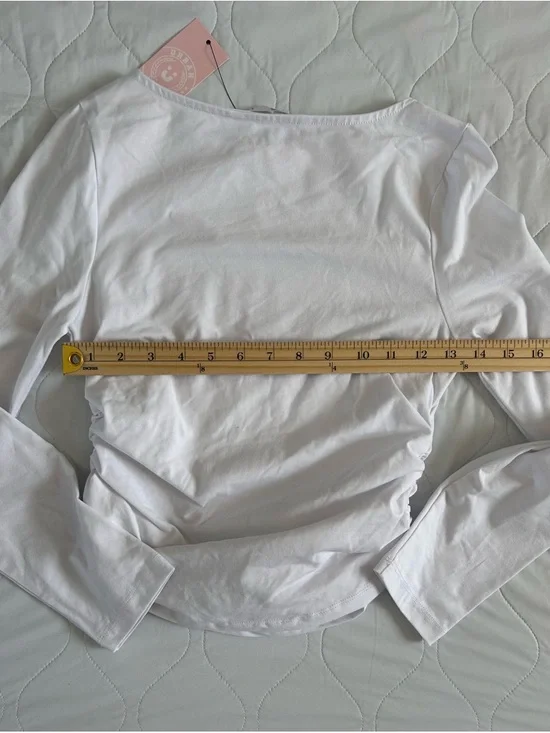 Zara Kids Yellow & White Short Sleeve Tees with Cream Heart Applique - Picture 11 of 11